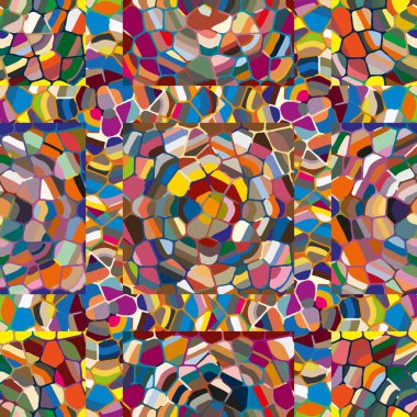 soyut renkli mozaik seamless modeli