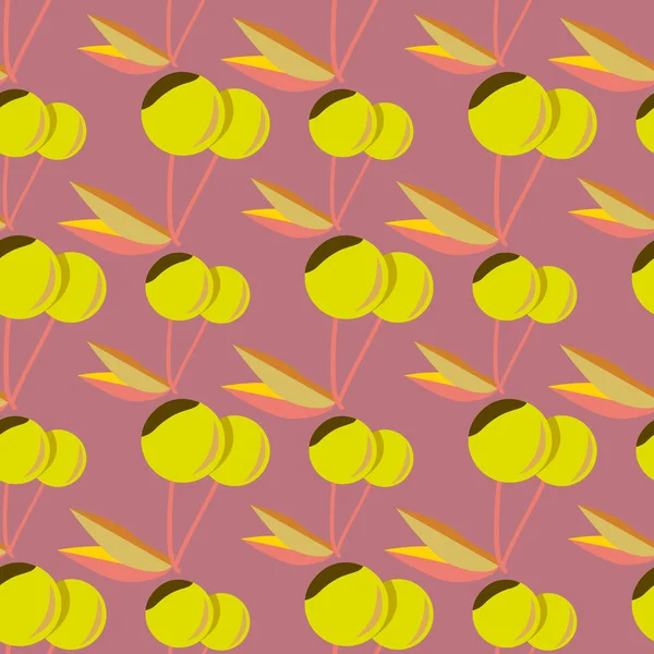 Kiraz için arka plan ile renkli seamless modeli. 