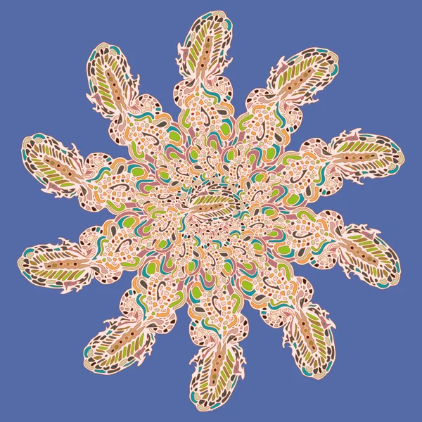 Stil zentangle yeni simetrik mandala doodle ile sanat esin kaynağı oldu. Duvar kağıdı, desen dolgularını, web sayfaları, yüzey dokuları için dekoratif nesne-ebilmek var olmak kullanılmış.