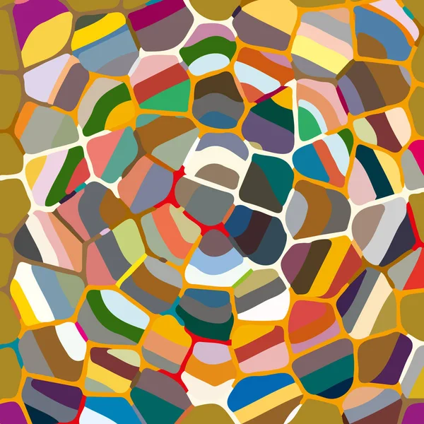Patrón Sin Costura Mosaico Colorido Abstracto — Vector de stock
