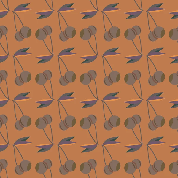 Kiraz, vektör çizim ile vektör seamless modeli 