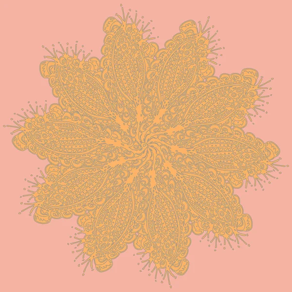 Stil zentangle yeni simetrik mandala doodle ile sanat esin kaynağı oldu. Duvar kağıdı, desen dolgularını, web sayfaları, yüzey dokuları için dekoratif nesne-ebilmek var olmak kullanılmış.