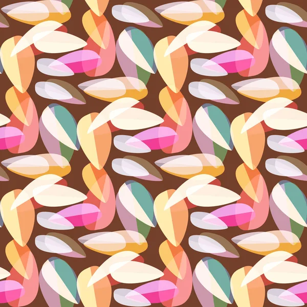 Parlak arka plan, Dikişsiz desen çok renkli yapraklarda