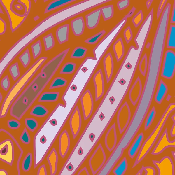 Soyut süs çiçek renkli seamless modeli, vektör çizim