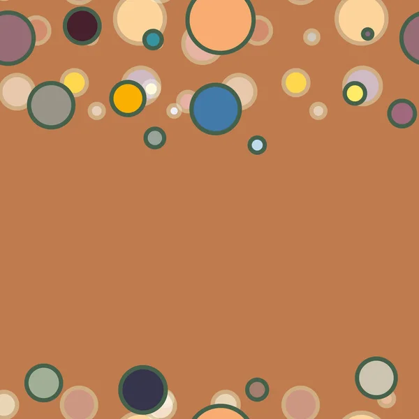 Modèle Abstrait Géométrique Coloré Sans Couture Avec Des Cercles Illustration — Image vectorielle