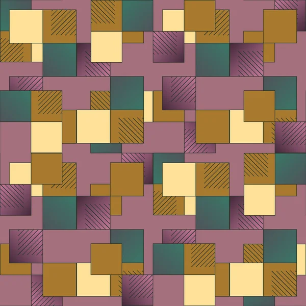 抽象几何彩色无缝图案 — 图库矢量图片