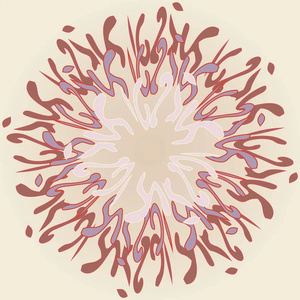 Yeni simetrik soyut mandala. Duvar kağıdı, desen dolgularını, web sayfaları, yüzey dokuları için dekoratif nesne-ebilmek var olmak kullanılmış.