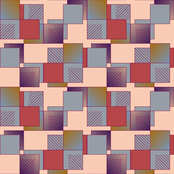 Abstrait Géométrique Coloré Motif Sans Couture — Image vectorielle