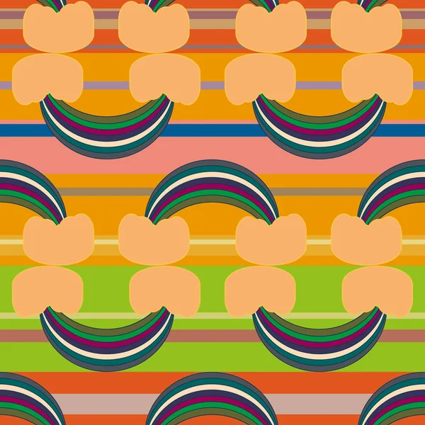 Gökkuşağı seamless modeli. Gökkuşağı Dizayn Tekstil, iç tasarım, keten, vb için. Şirin soyut çocuklar arka plan.