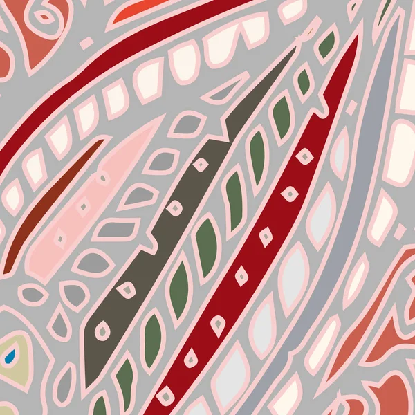 Soyut süs çiçek renkli seamless modeli, vektör çizim