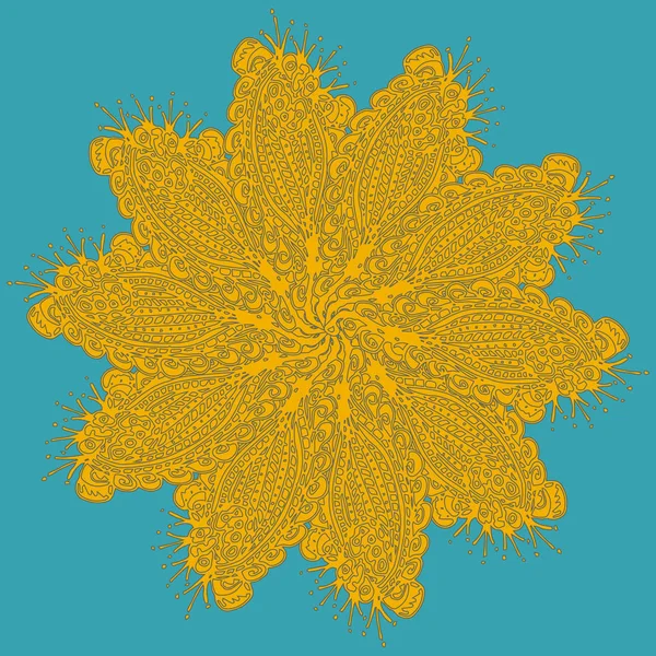 Stil zentangle yeni simetrik mandala doodle ile sanat esin kaynağı oldu. Duvar kağıdı, desen dolgularını, web sayfaları, yüzey dokuları için dekoratif nesne-ebilmek var olmak kullanılmış.