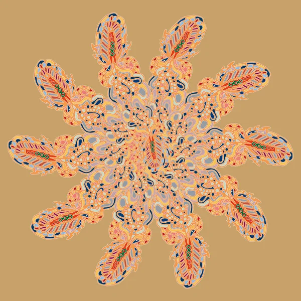 Stil zentangle yeni simetrik mandala doodle ile sanat esin kaynağı oldu. Duvar kağıdı, desen dolgularını, web sayfaları, yüzey dokuları için dekoratif nesne-ebilmek var olmak kullanılmış.