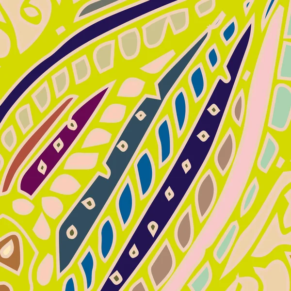 Soyut süs çiçek renkli seamless modeli, vektör çizim