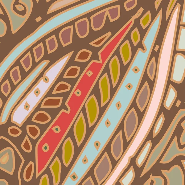 Soyut süs çiçek renkli seamless modeli, vektör çizim