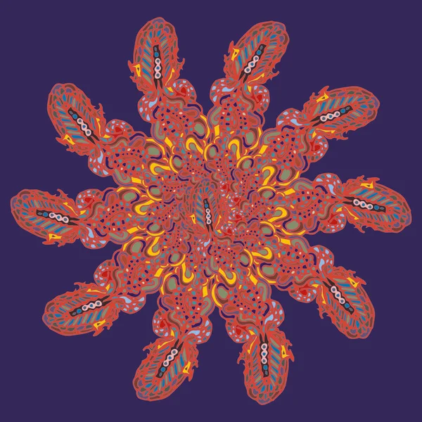 Stil zentangle yeni simetrik mandala doodle ile sanat esin kaynağı oldu. Duvar kağıdı, desen dolgularını, web sayfaları, yüzey dokuları için dekoratif nesne-ebilmek var olmak kullanılmış.