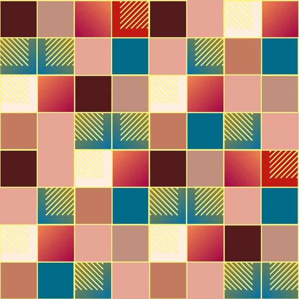 Patrón Geométrico Abstracto Sin Costura Colorido Ilustración Vectorial — Archivo Imágenes Vectoriales