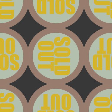 Dikişsiz desen, vektör çizim sattı