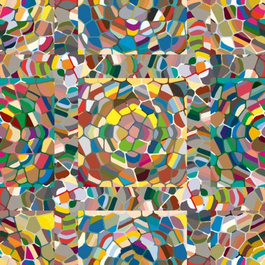 soyut renkli mozaik seamless modeli