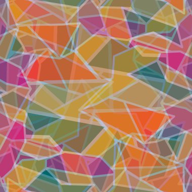 soyut geometrik renkli Dikişsiz desen vektör çizim