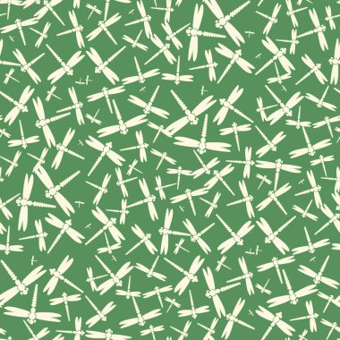 Dekoratif renkli seamless modeli ile şirin yusufçuk