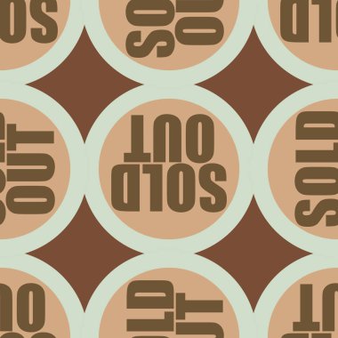 Dikişsiz desen, vektör çizim sattı