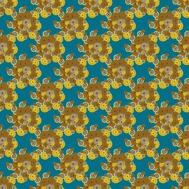 soyut geometrik renkli Dikişsiz desen arka plan için vektör çizim