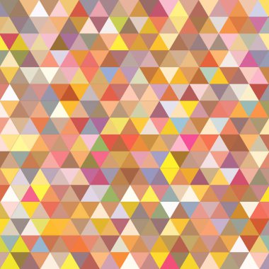 Sorunsuz üçgenler desen. Arka plan ile renkli geometrik şekiller. Vektör