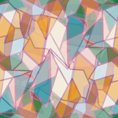 soyut geometrik renkli Dikişsiz desen vektör çizim