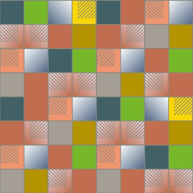 soyut geometrik renkli seamless modeli. vektör çizim