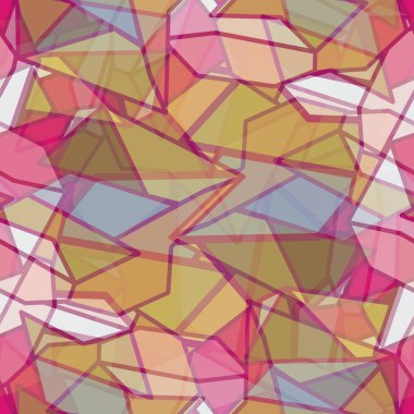 soyut geometrik renkli Dikişsiz desen vektör çizim