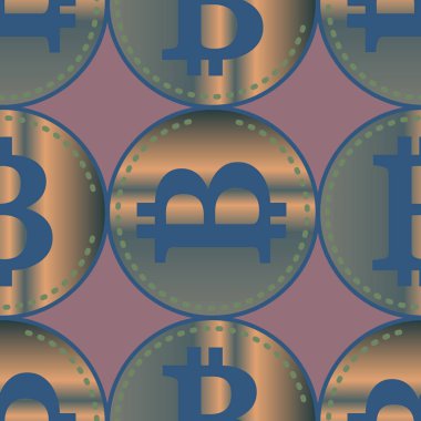 bitcoins parlak parlak pahalı sikkeleri ile Seamless modeli 