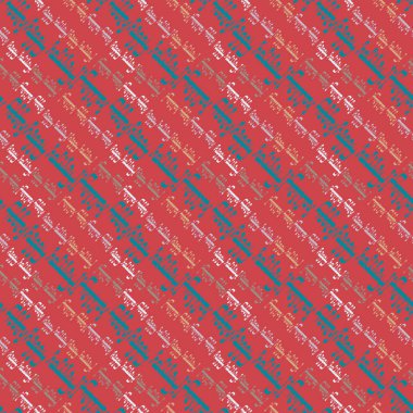 Arapça mutlu tatil çok renkli seamless modeli