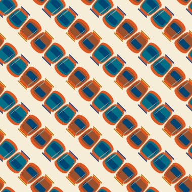 simetrik soyut desen, vektör çizim oluşturma 