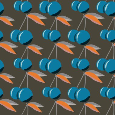 Kiraz için arka plan ile renkli seamless modeli. 