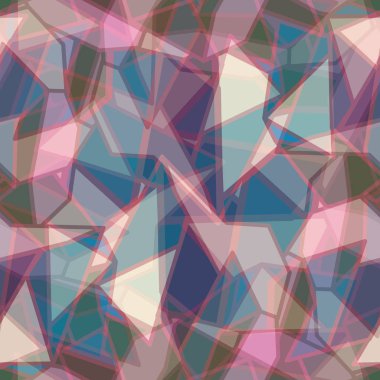 soyut geometrik renkli Dikişsiz desen vektör çizim