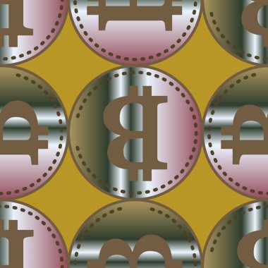 bitcoins parlak parlak pahalı sikkeleri ile Seamless modeli 