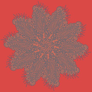 Stil zentangle yeni simetrik mandala doodle ile sanat esin kaynağı oldu. Duvar kağıdı, desen dolgularını, web sayfaları, yüzey dokuları için dekoratif nesne-ebilmek var olmak kullanılmış.