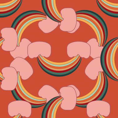 Gökkuşağı seamless modeli. Gökkuşağı Dizayn Tekstil, iç tasarım, keten, vb için. Şirin soyut çocuklar arka plan.