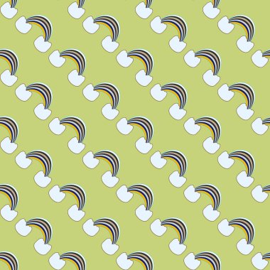 Gökkuşağı seamless modeli. Gökkuşağı Dizayn Tekstil, iç tasarım, keten, vb için. Şirin soyut çocuklar arka plan.