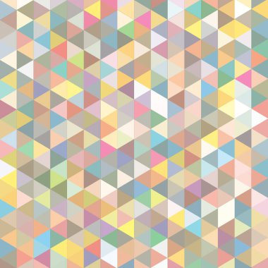 Sorunsuz üçgenler desen. Arka plan ile renkli geometrik şekiller. Vektör