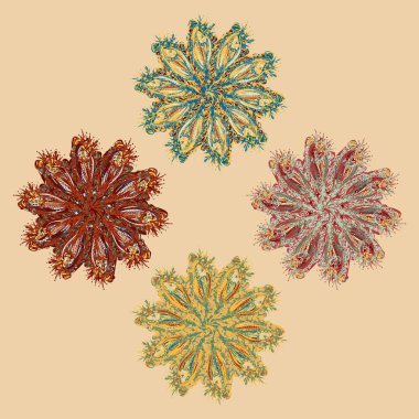 Stil zentangle yeni simetrik mandala doodle ile sanat esin kaynağı oldu. Duvar kağıdı, desen dolgularını, web sayfaları, yüzey dokuları için dekoratif nesne-ebilmek var olmak kullanılmış.