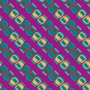 simetrik soyut desen, vektör çizim oluşturma 