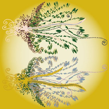 Yeni tasarım çalışmaları için el yapımı doodle ile soyut desen