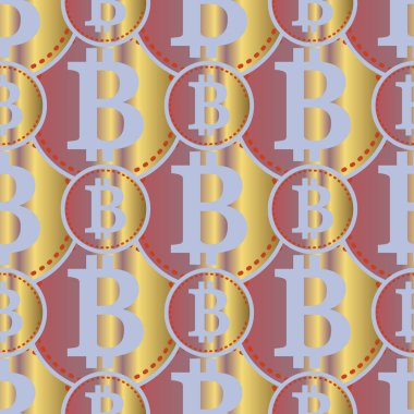 bitcoins parlak parlak pahalı sikkeleri ile Seamless modeli 