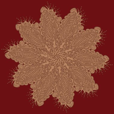 Stil zentangle yeni simetrik mandala doodle ile sanat esin kaynağı oldu. Duvar kağıdı, desen dolgularını, web sayfaları, yüzey dokuları için dekoratif nesne-ebilmek var olmak kullanılmış.