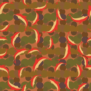 Renkli yunuslar Dikişsiz desen, çizim