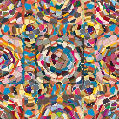 soyut renkli mozaik seamless modeli