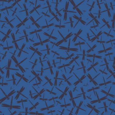 Dekoratif renkli seamless modeli ile şirin yusufçuk