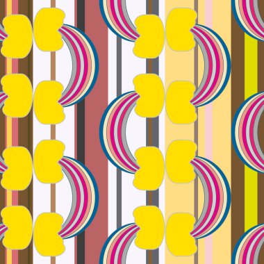 Gökkuşağı seamless modeli. Gökkuşağı Dizayn Tekstil, iç tasarım, keten, vb için. Şirin soyut çocuklar arka plan.