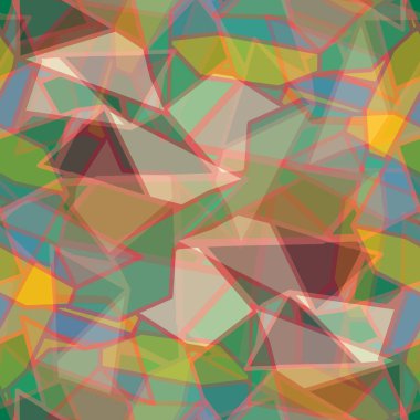 soyut geometrik renkli Dikişsiz desen vektör çizim